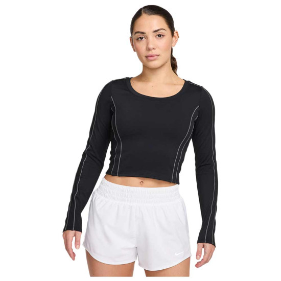 Nike Γυναικεία μακρυμάνικη μπλούζα One Fitted Dri-FIT Cropped Top